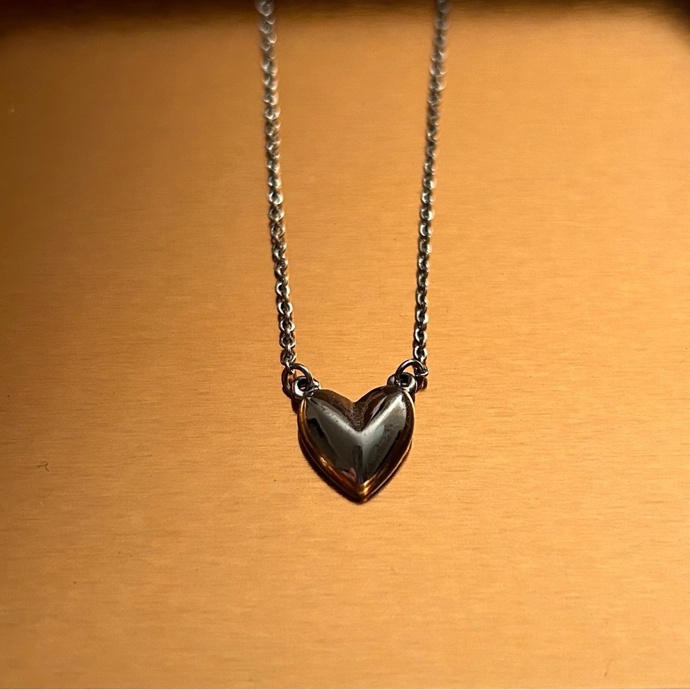 Silver heart necklace